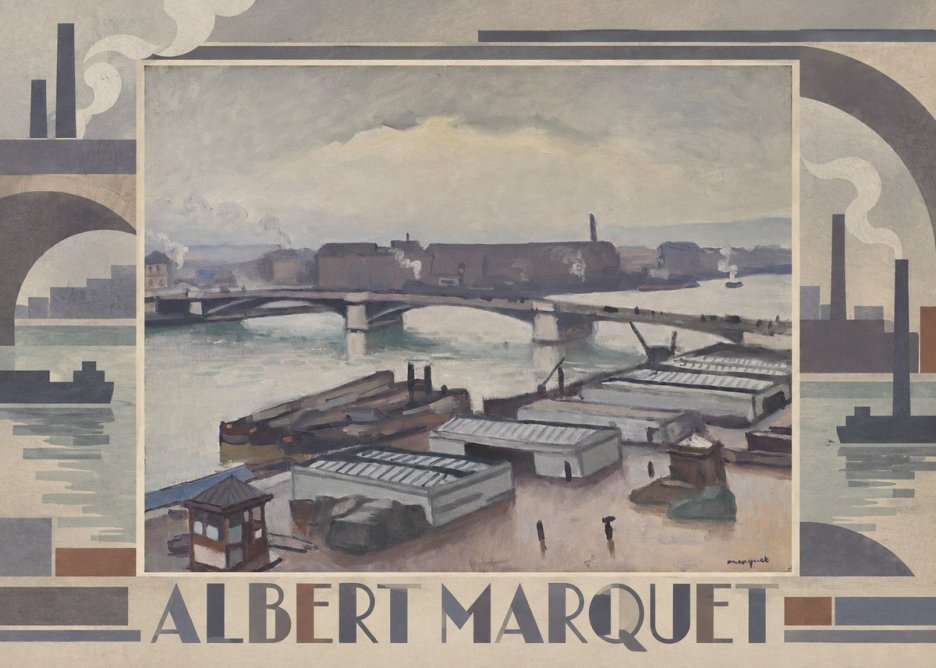 Albert Marquet River Scene, Paris No6 - Plakat