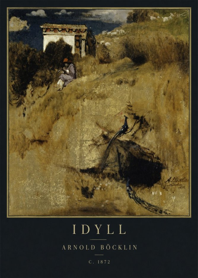 Arnold Böcklin Idyll - Fragment Eines Wandschirms No4 - Plakat