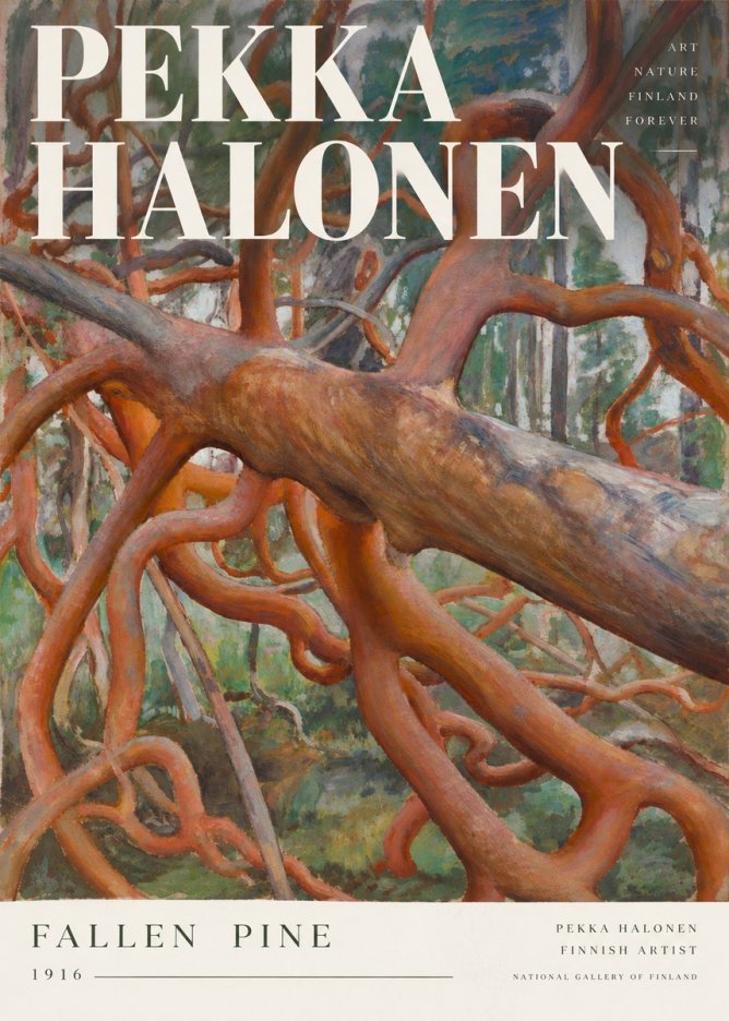 Pekka Halonen Fallen Pine No3 - Plakat