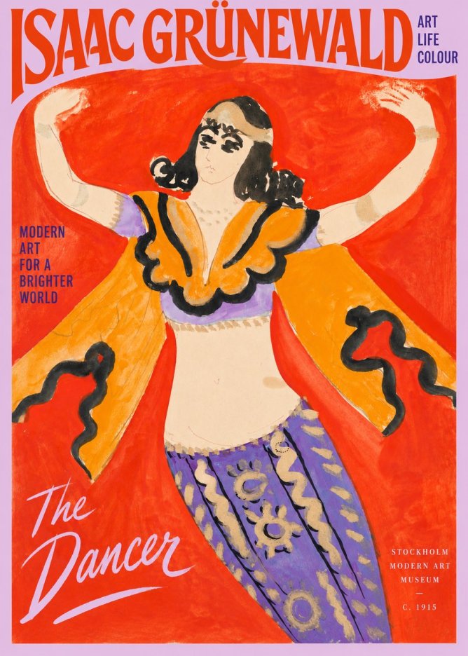 Isaac Grünewald The Dancer I No2 - Plakat