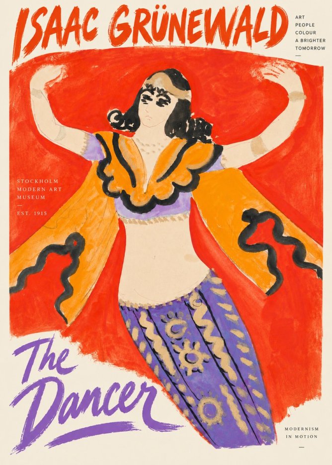 Isaac Grünewald The Dancer I No4 - Plakat