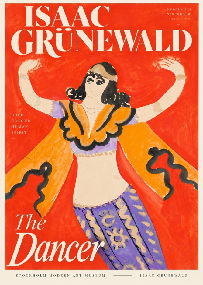 Isaac Grünewald The Dancer I No5 - Plakat