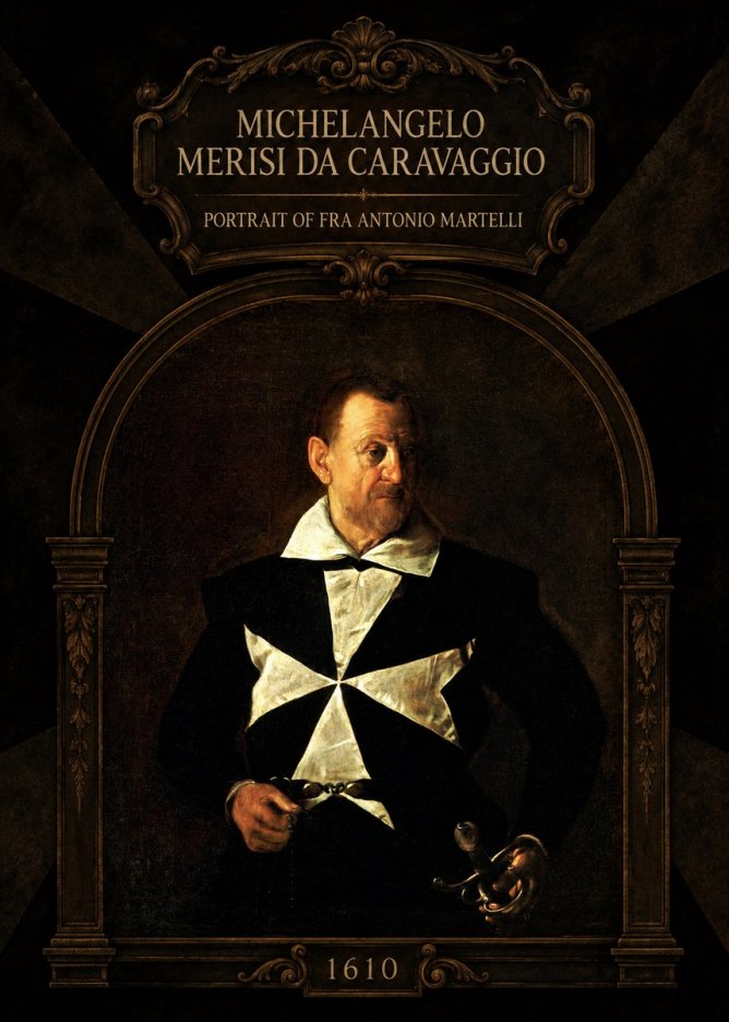 Michelangelo Merisi da Caravaggio Portrait of Fra Antonio Martelli No4 - Plakat