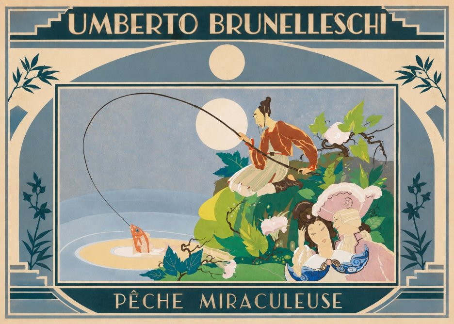 Umberto Brunelleschi Pêche Miraculeuse No4 - Plakat