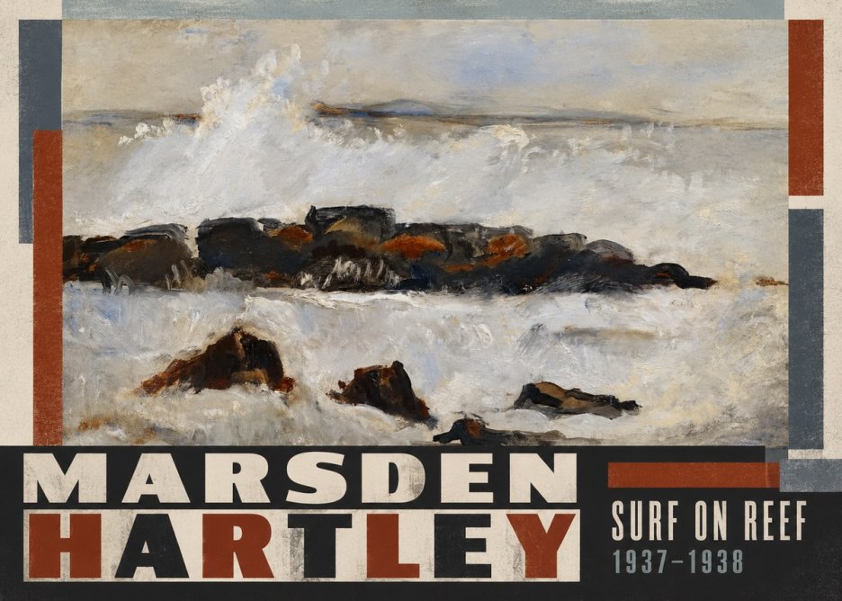 Marsden Hartley Surf on Reef No5 - Plakat