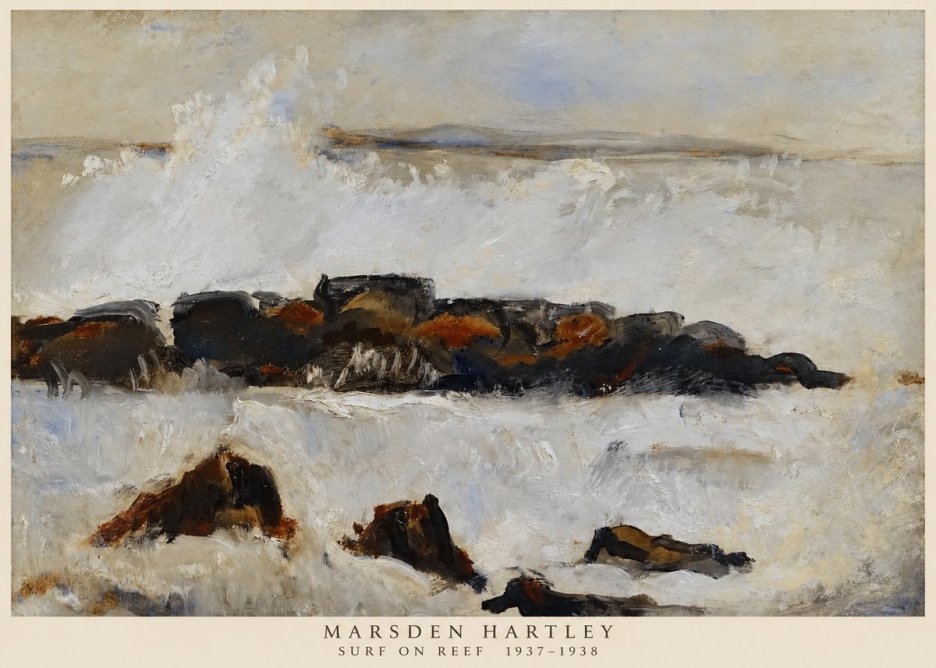 Marsden Hartley Surf on Reef No6 - Plakat