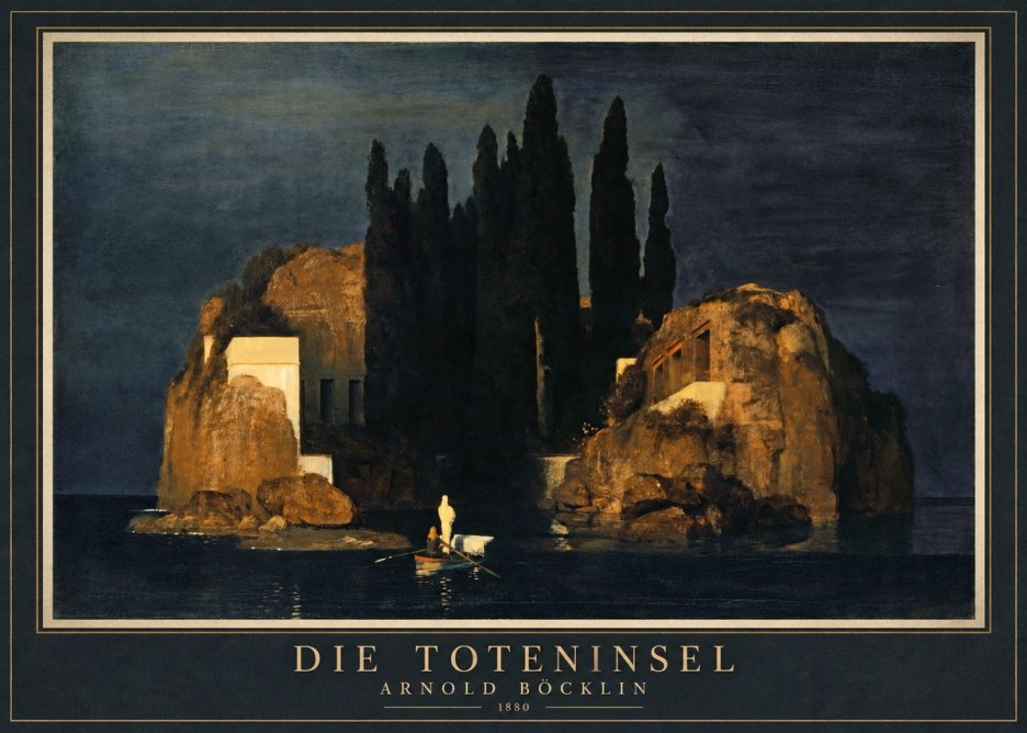 Arnold Böcklin Die Toteninsel VI No1 - Plakat