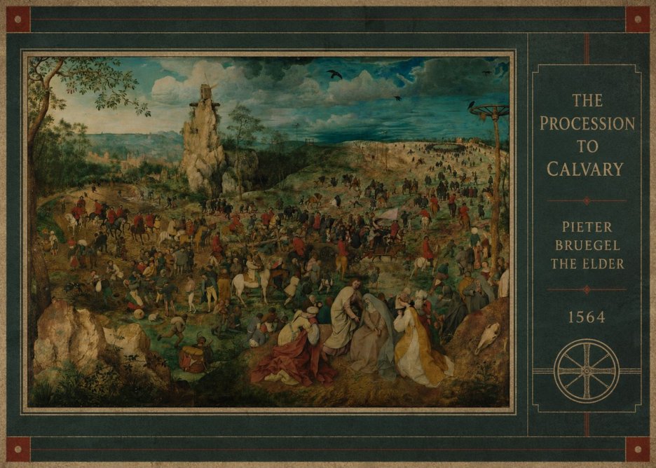 Pieter Bruegel The Processsson to Calvary No2 - Plakat