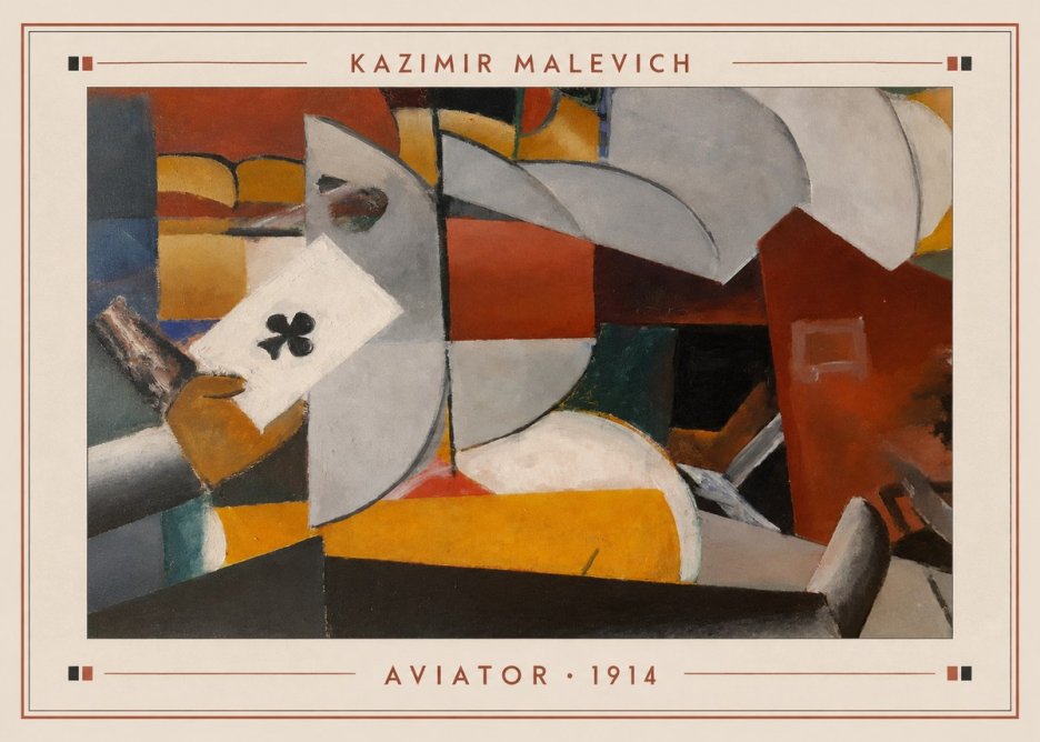 Kazimir Malevich Aviator No3 - Plakat