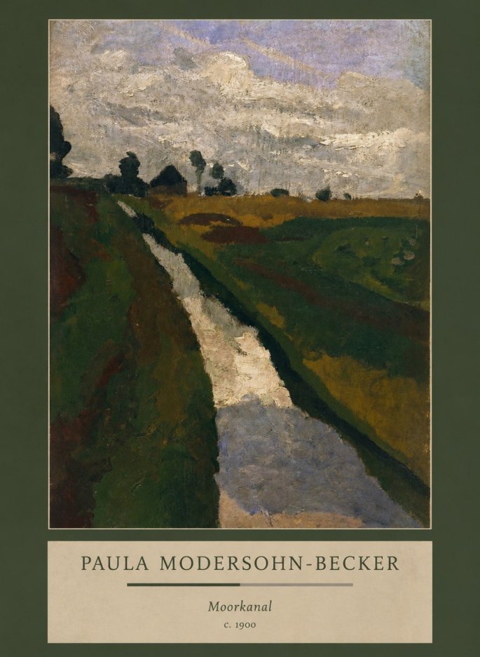 Paula Modersohn-Becker Moorkanal No3 - Plakat