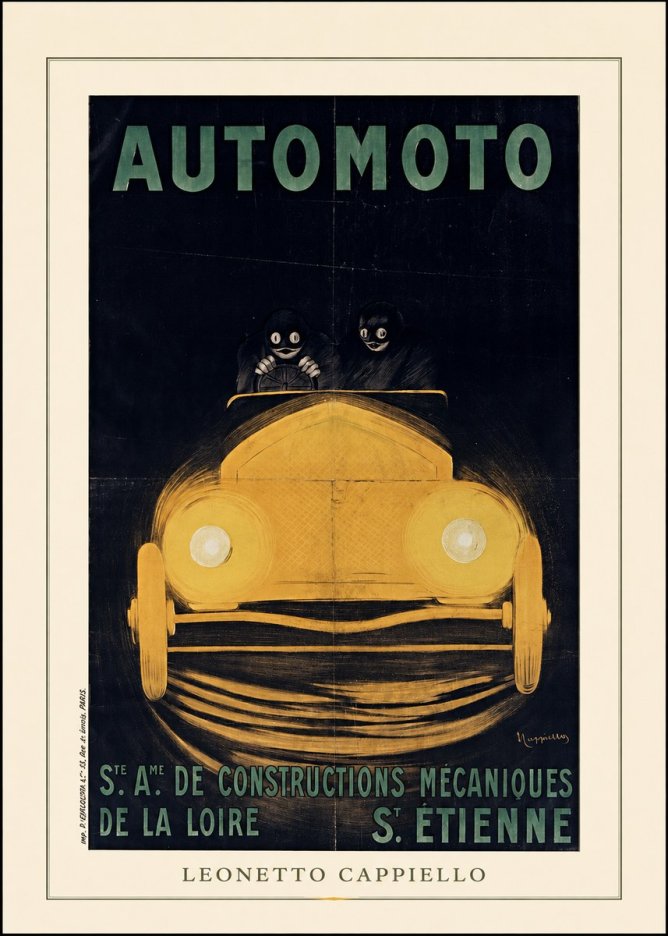 Leonetto Cappiello Automoto No4 - Plakat
