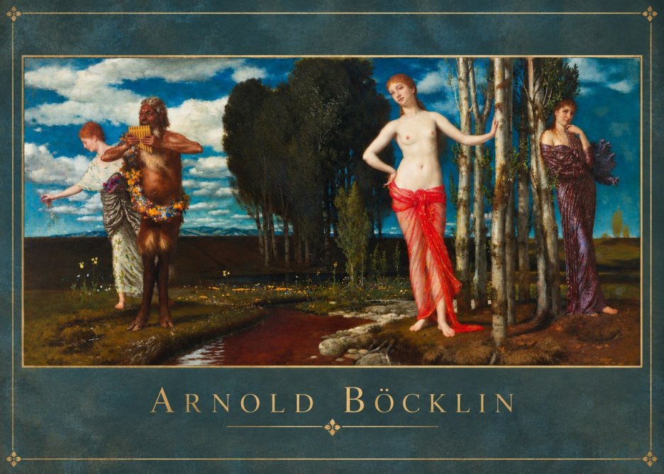 Arnold Böcklin Spring Evening No2 - Plakat