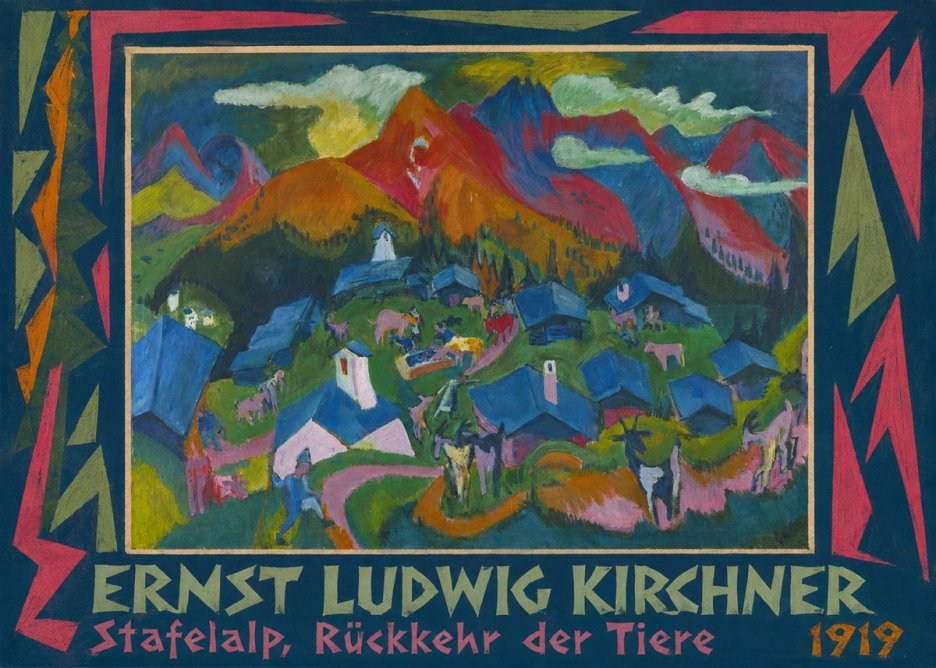 Raphael Kirchner Stafelalp, Rückkehr Der Tiere No1 - Plakat