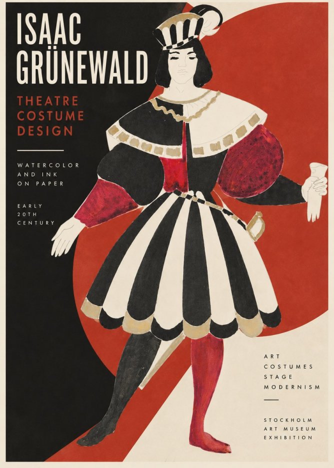 Isaac Grünewald Costume Design XI No2 - Plakat