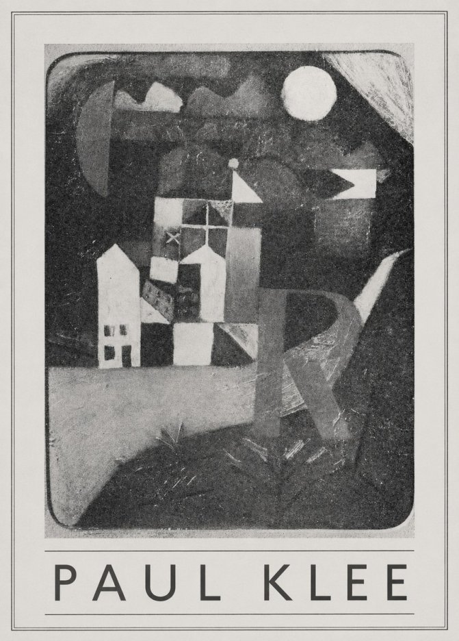 Paul Klee Village in the Mountains No5 - Plakat