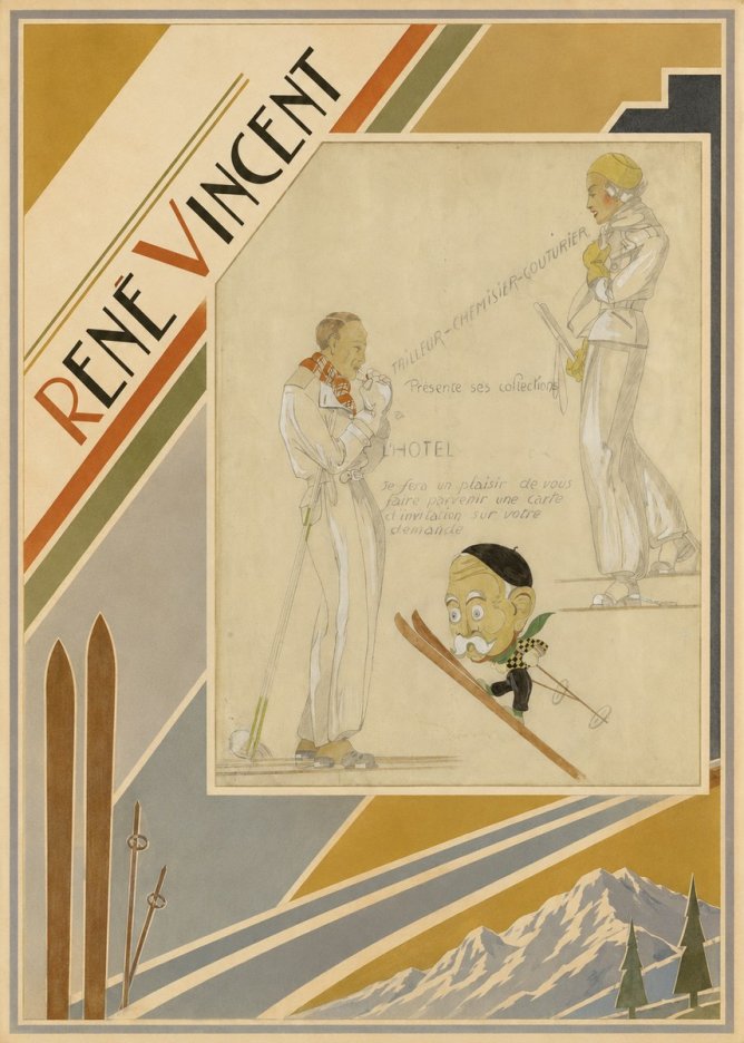 René Vincent Ttailleur-chemisier-couturier No2 - Plakat