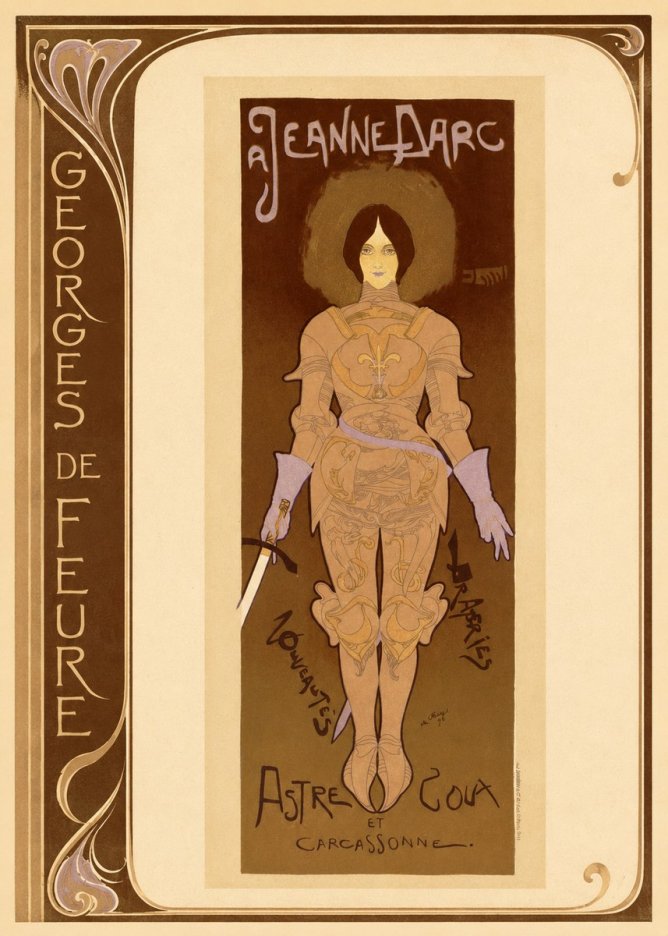 Georges de Feure Jeanne D'arc No2 - Plakat