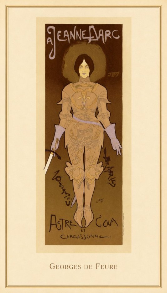 Georges de Feure Jeanne D'arc No4 - Plakat
