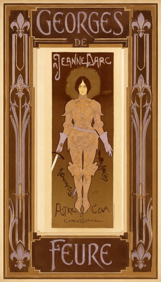 Georges de Feure Jeanne D'arc No5 - Plakat