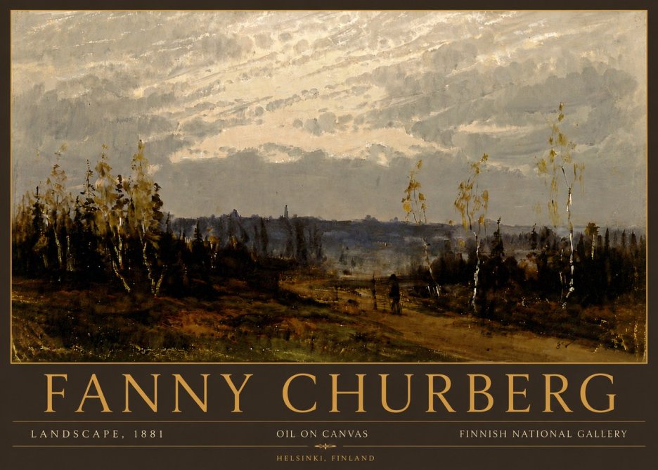 Fanny Churberg Landscape No6 - Plakat