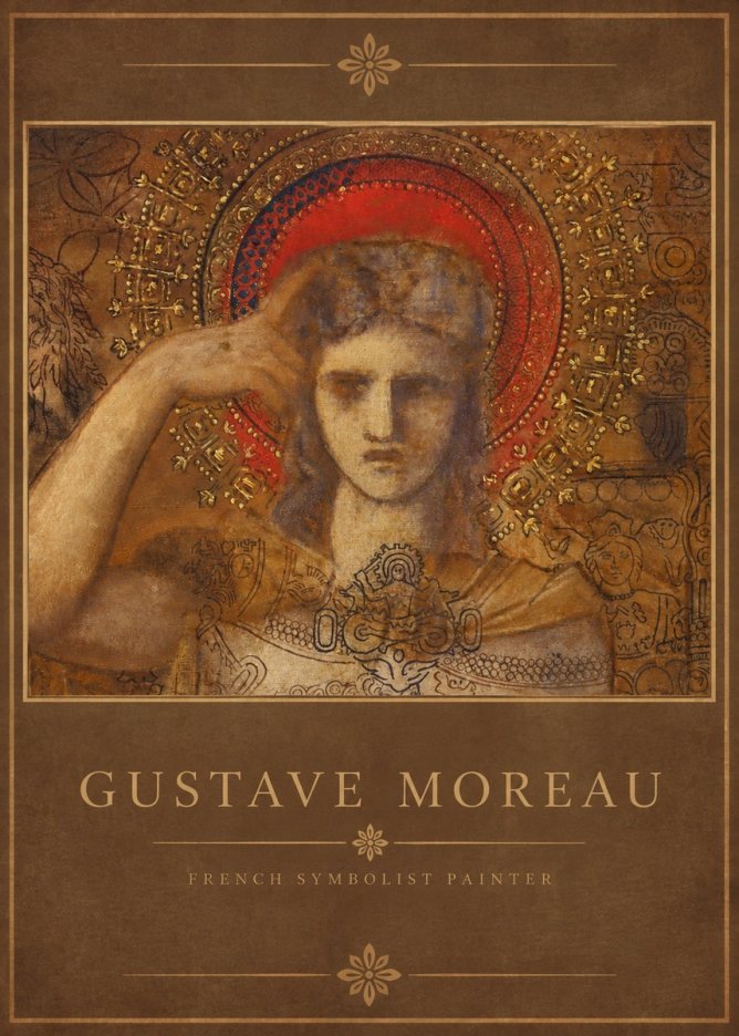 Gustave Moreau L'apparition II No2 - Plakat