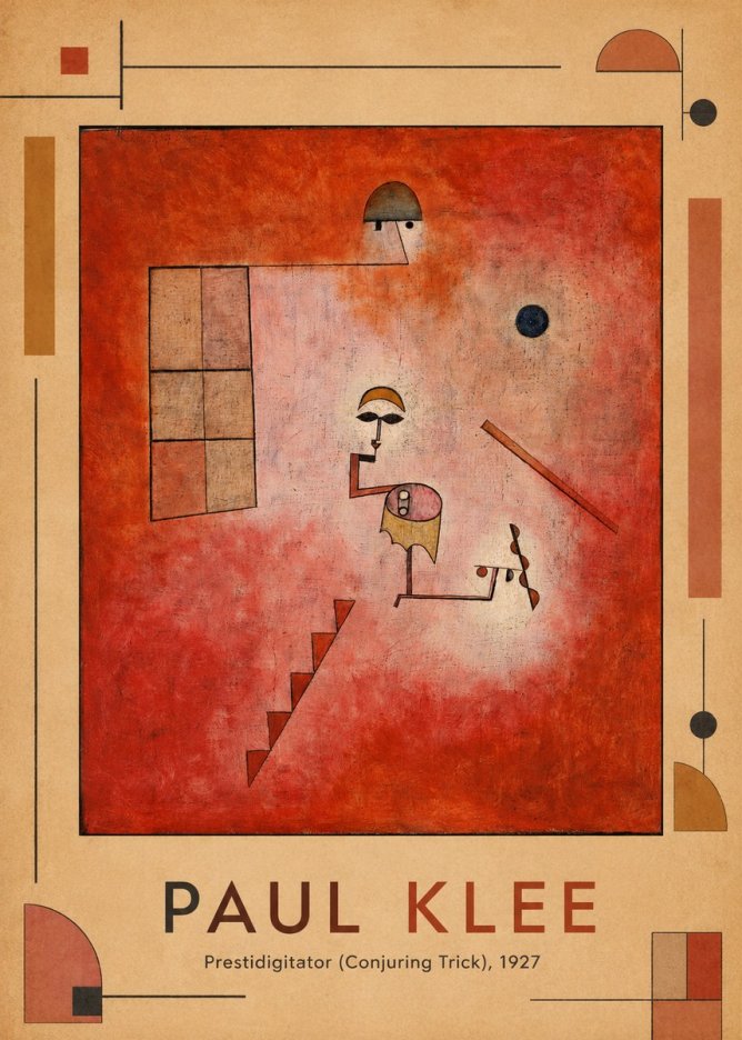 Paul Klee Prestidigitator (Conjuring Trick), 1927 No1 - Plakat