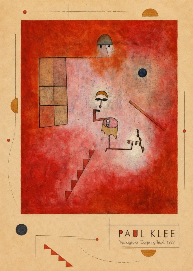 Paul Klee Prestidigitator (Conjuring Trick), 1927 No5 - Plakat