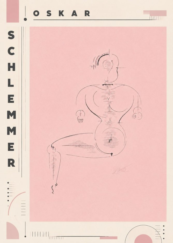 Oskar Schlemmer Figur L 1 No6 - Plakat