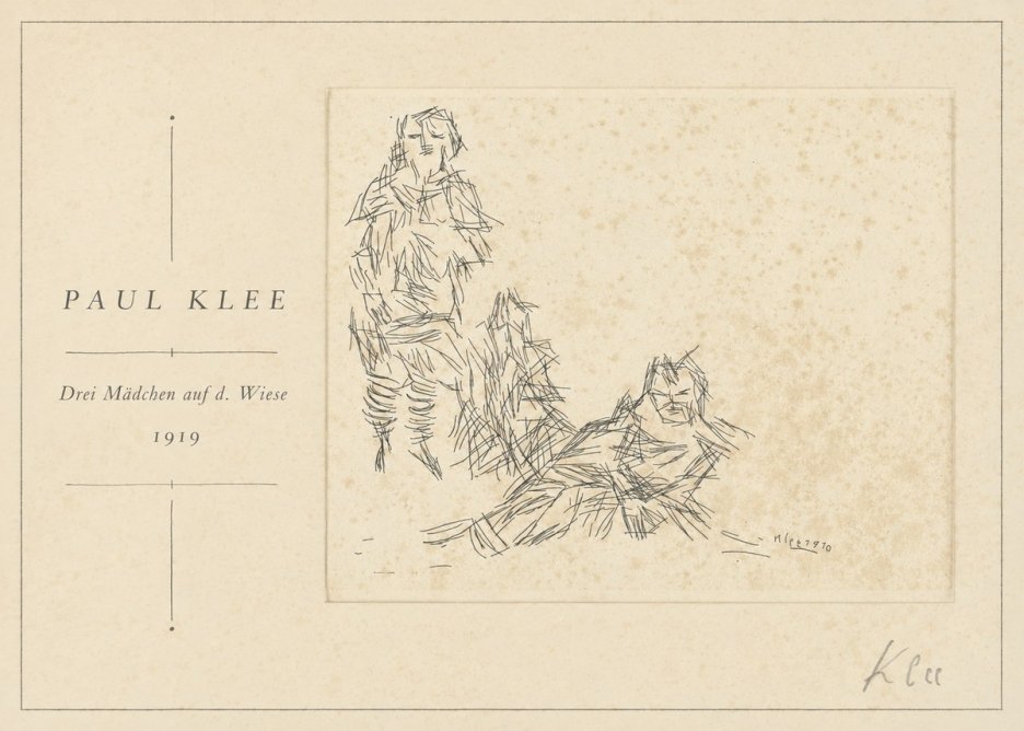 Paul Klee Drei Mädchen Auf D. Wiese No1 - Plakat