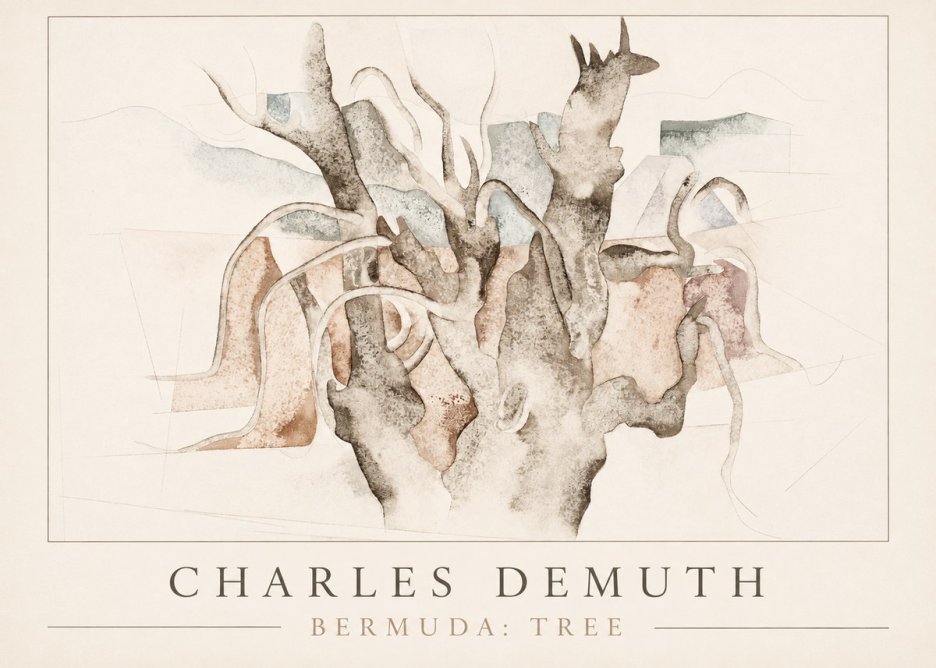 Charles Demuth Bermuda: Tree No1 - Plakat