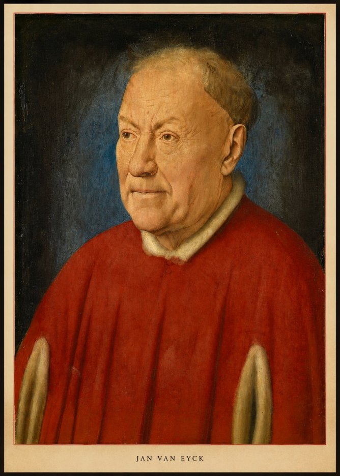 Jan van Eyck Portrait of a Man III No6 - Plakat