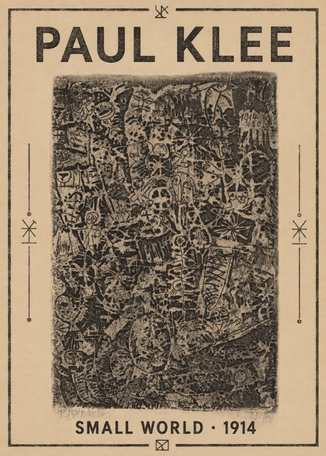 Paul Klee Small World No1 - Plakat
