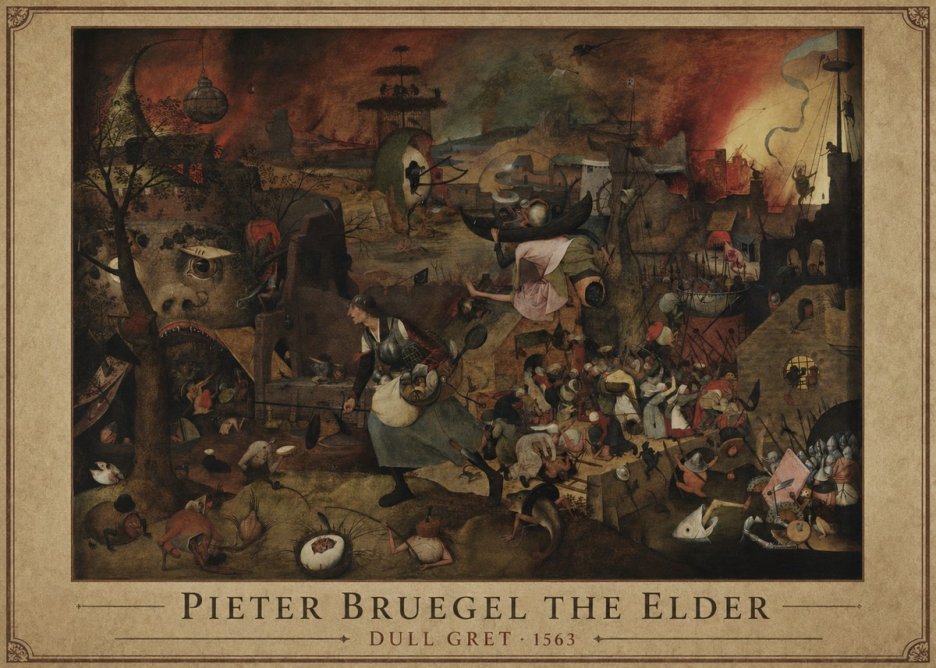 Pieter Bruegel Dull Gret III No1 - Plakat