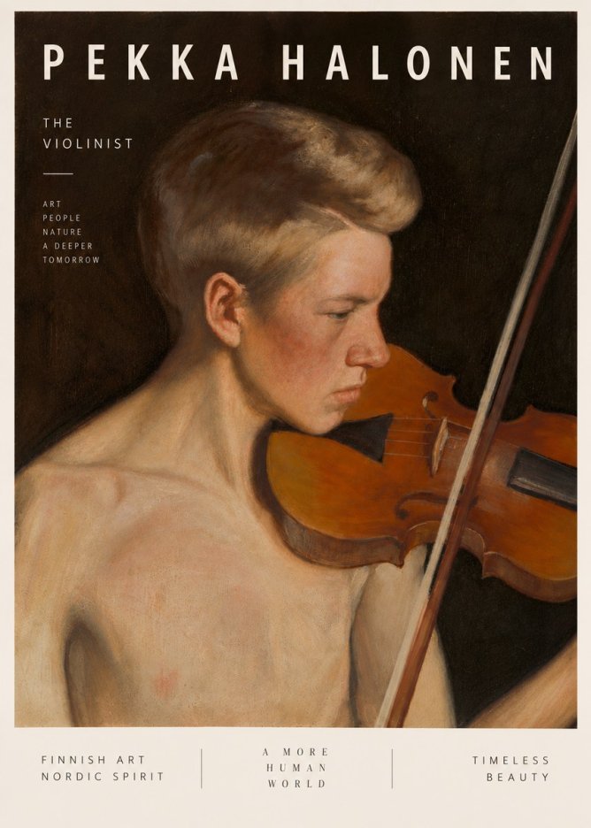Pekka Halonen The Violinist No5 - Plakat