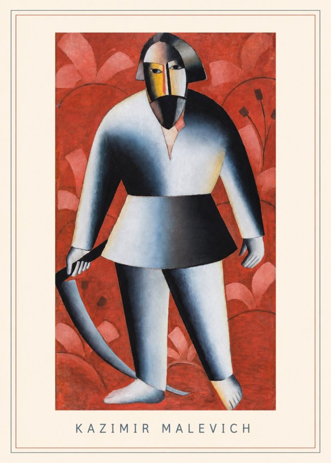Kazimir Malevich Peasant with Scythe No3 - Plakat