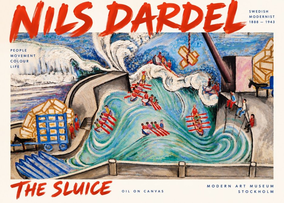 Nils Dardel The Sluice No2 - Plakat