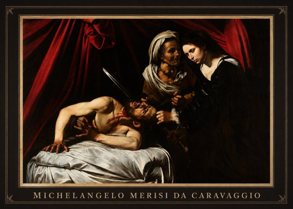 Michelangelo Merisi da Caravaggio Judith Beheading Holofernes III No1 - Plakat