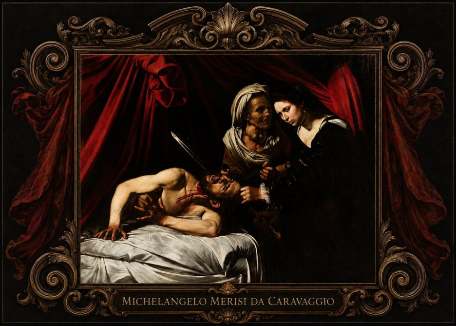 Michelangelo Merisi da Caravaggio Judith Beheading Holofernes III No5 - Plakat