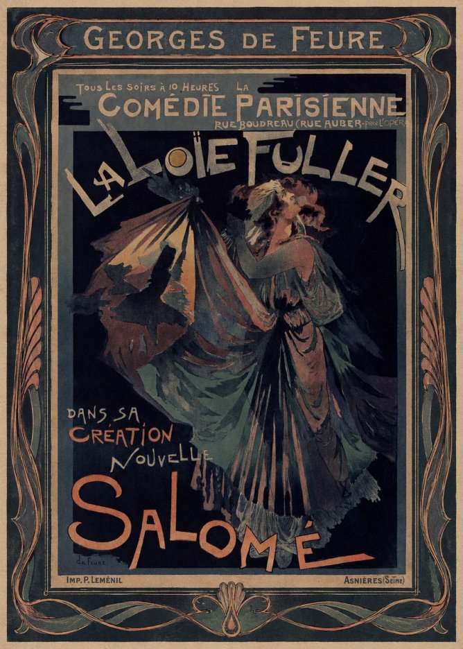 Georges de Feure La Loïe Fuller - Salomé III No1 - Plakat