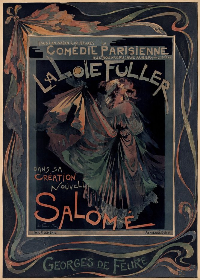 Georges de Feure La Loïe Fuller - Salomé III No2 - Plakat