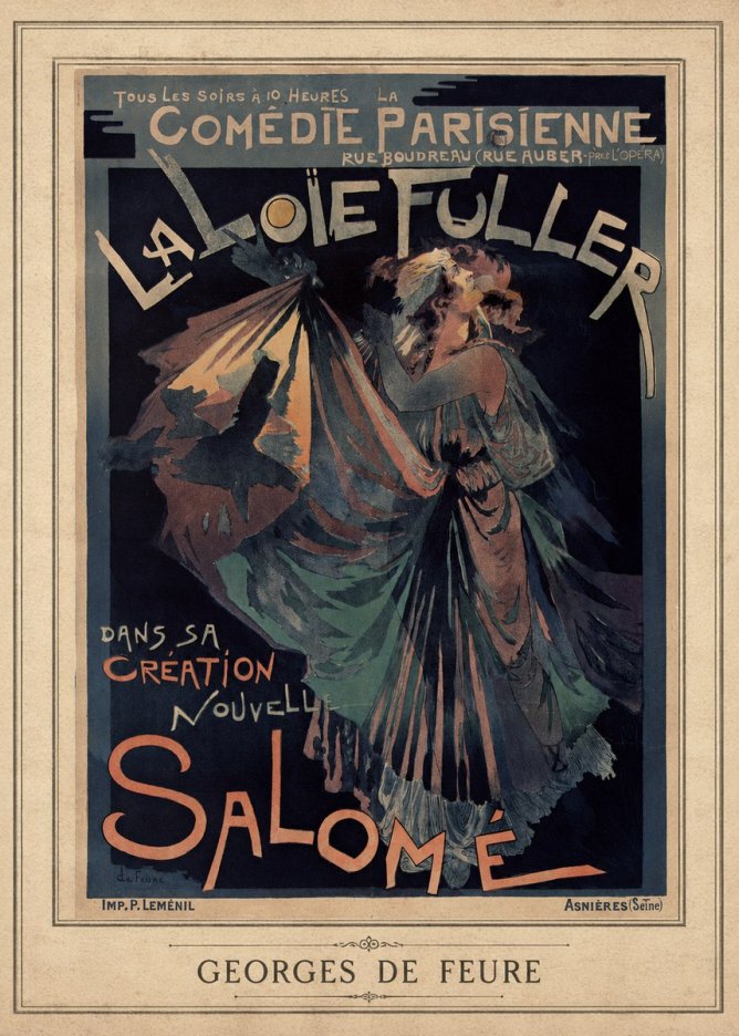 Georges de Feure La Loïe Fuller - Salomé III No3 - Plakat