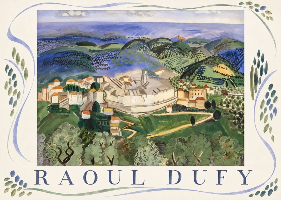 Raoul Dufy Vue De Vence No4 - Plakat