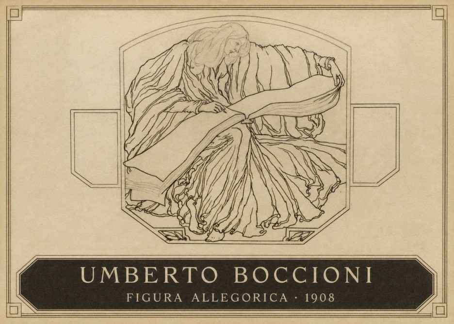 Umberto Boccioni Figura Allegorica No3 - Plakat