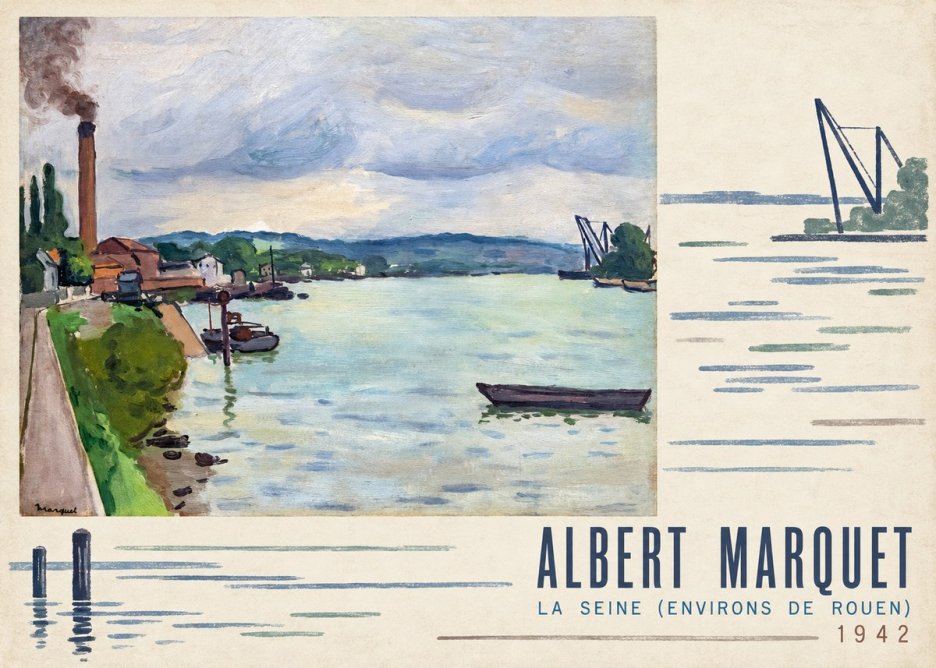 Albert Marquet La Seine (Environs De Rouen) No4 - Plakat