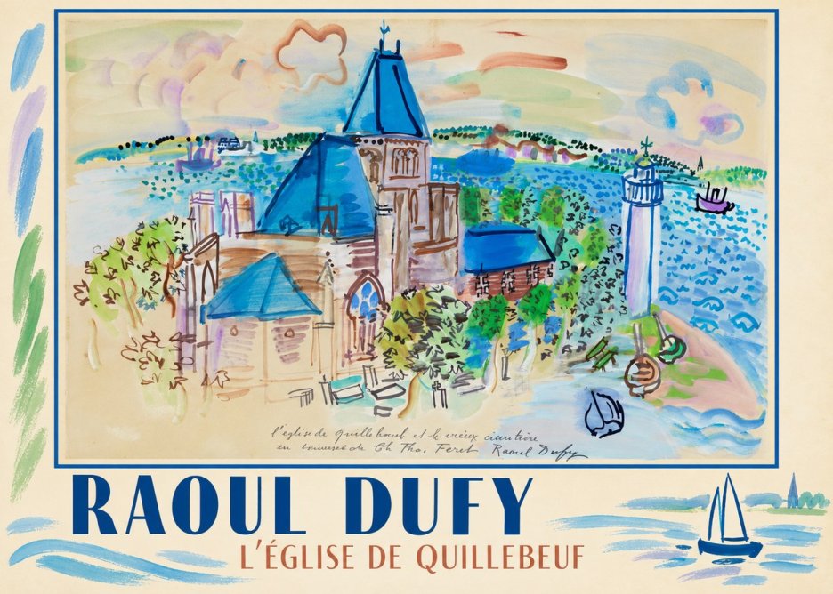 Raoul Dufy L'église De Quillebeuf No2 - Plakat