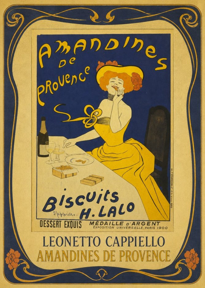 Leonetto Cappiello Amandines De Provence Biscuits H. Lalo III No1 - Plakat