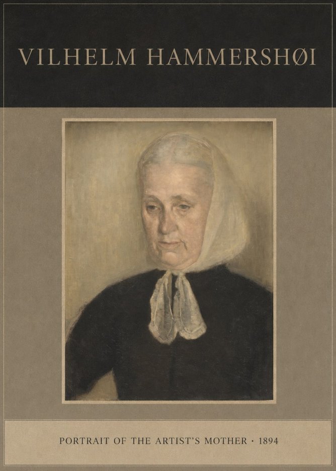 Vilhelm Hammershøi Portrait of the Artist's Mother · 1894 No4 - Plakat