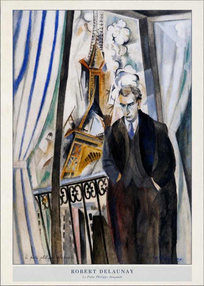 Robert Delaunay Le Poète Philippe Soupault No5 - Plakat