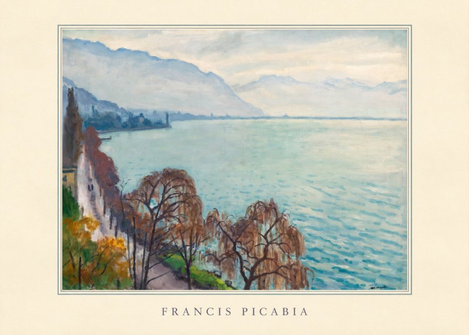 Francis Picabia Lac Léman No3 - Plakat