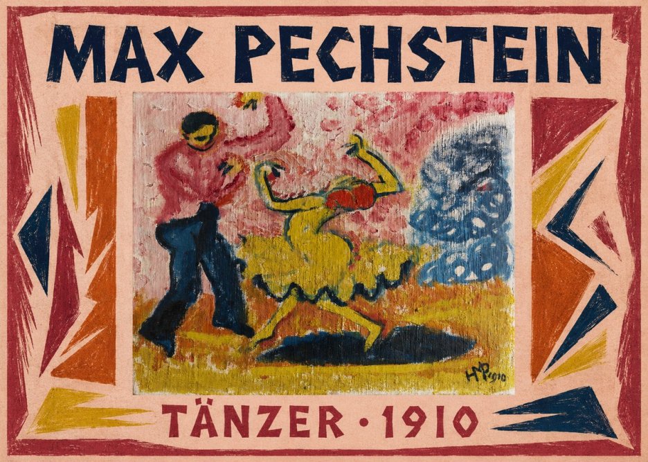 Max Pechstein Tänzer • 1910 No1 - Plakat